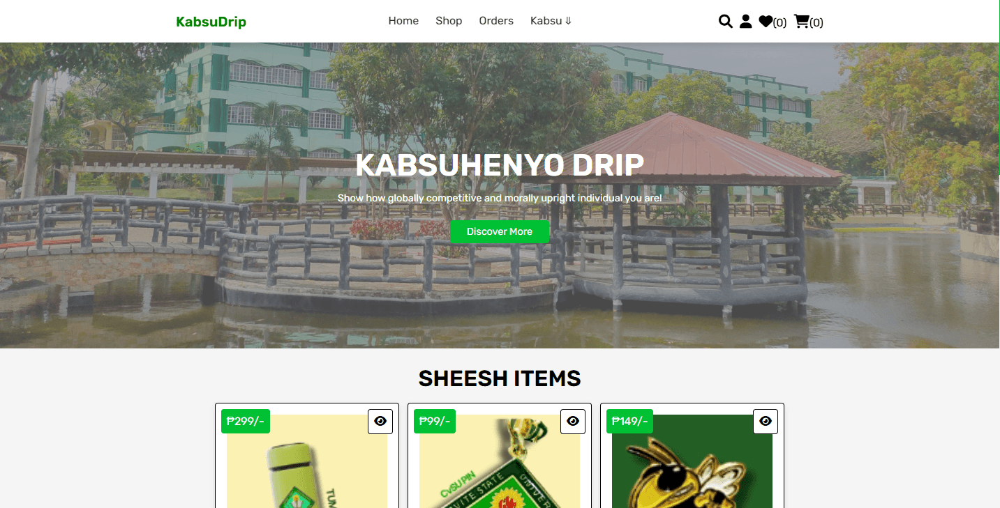 KabsuDrip: CvSU Merch Store Image 1