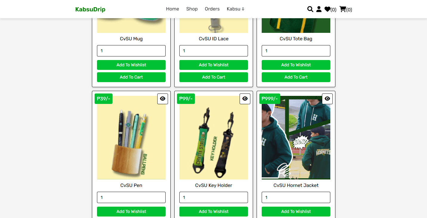 KabsuDrip: CvSU Merch Store Image 3
