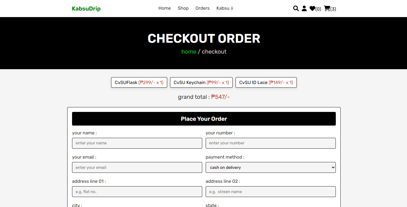 KabsuDrip: CvSU Merch Store Image 8